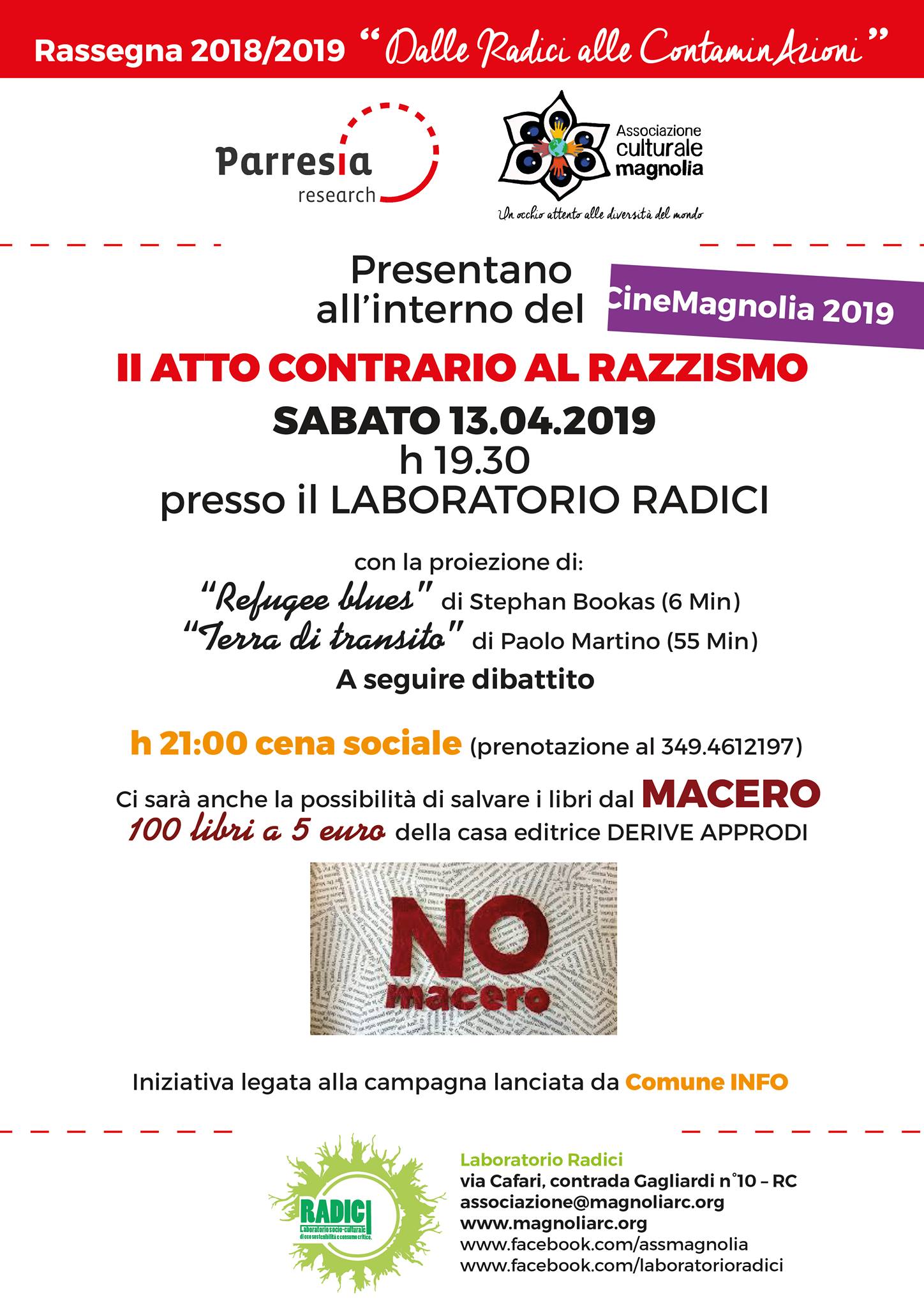 2 atto contrario al razzismo